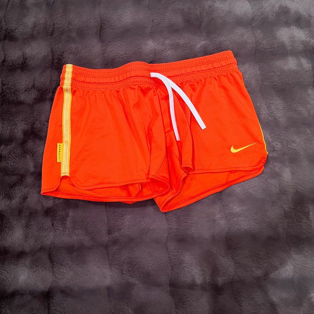 Nike Dri-Fit Athletic Shorts - Orange with Yellow Accent - Small (S) - NWOT - Picture 2 of 8